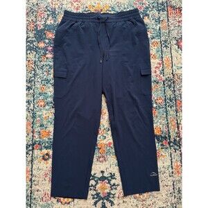L.L.Bean Women's Blue Pull On Cargo Pants Size Large